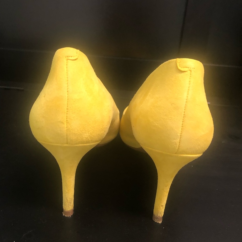 Alfani Yellow suede shoes